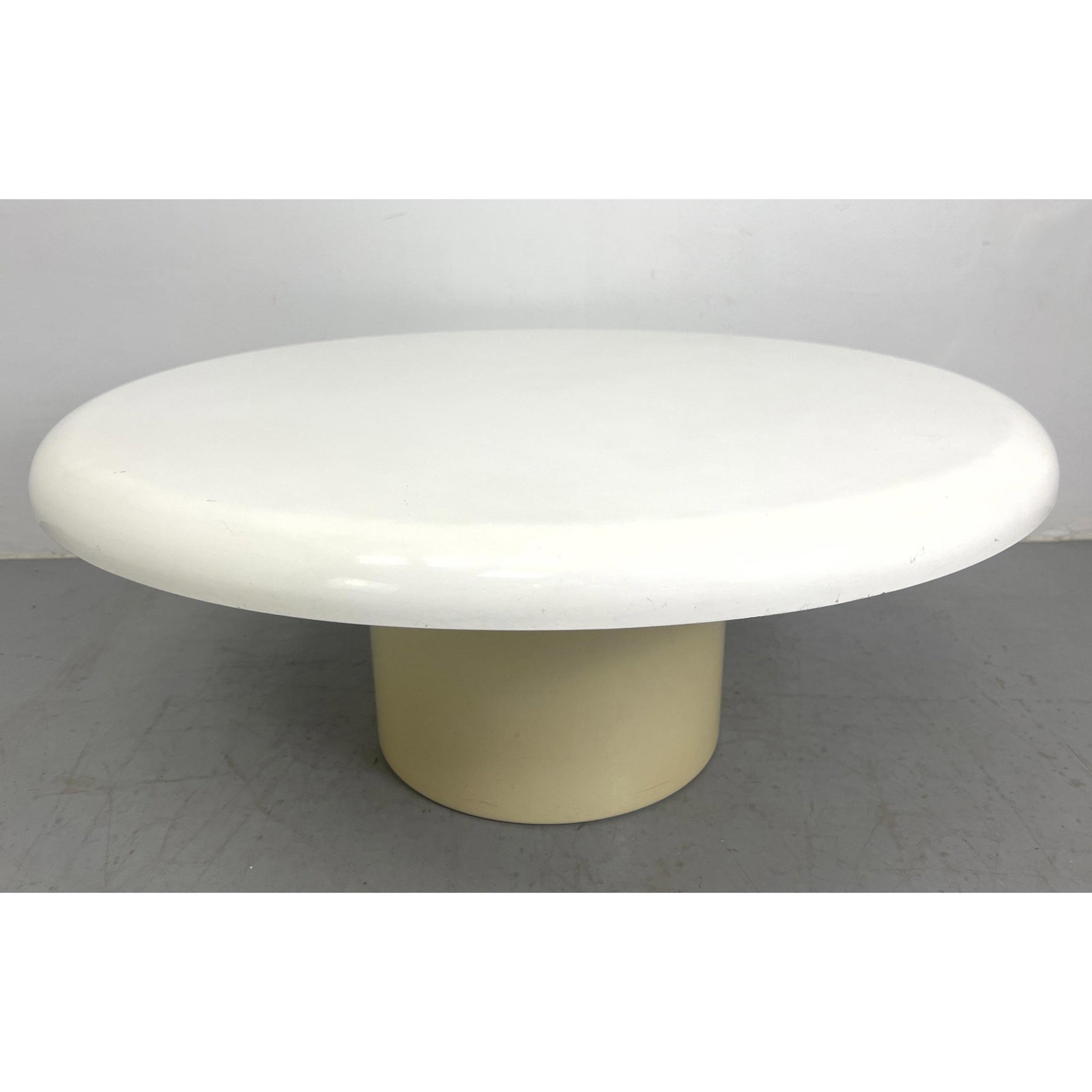 Vico Magistretti round coffee table, Tondara  1968,  prod Artemide Italy. Design: Emma Gismodi Schwe (1 of 5)
