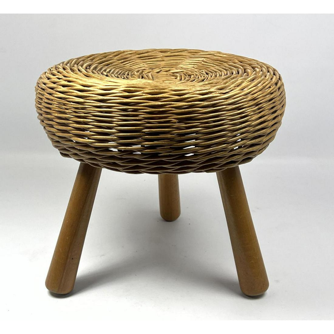 Tony Paul Attribution wicker stool (1 of 6)