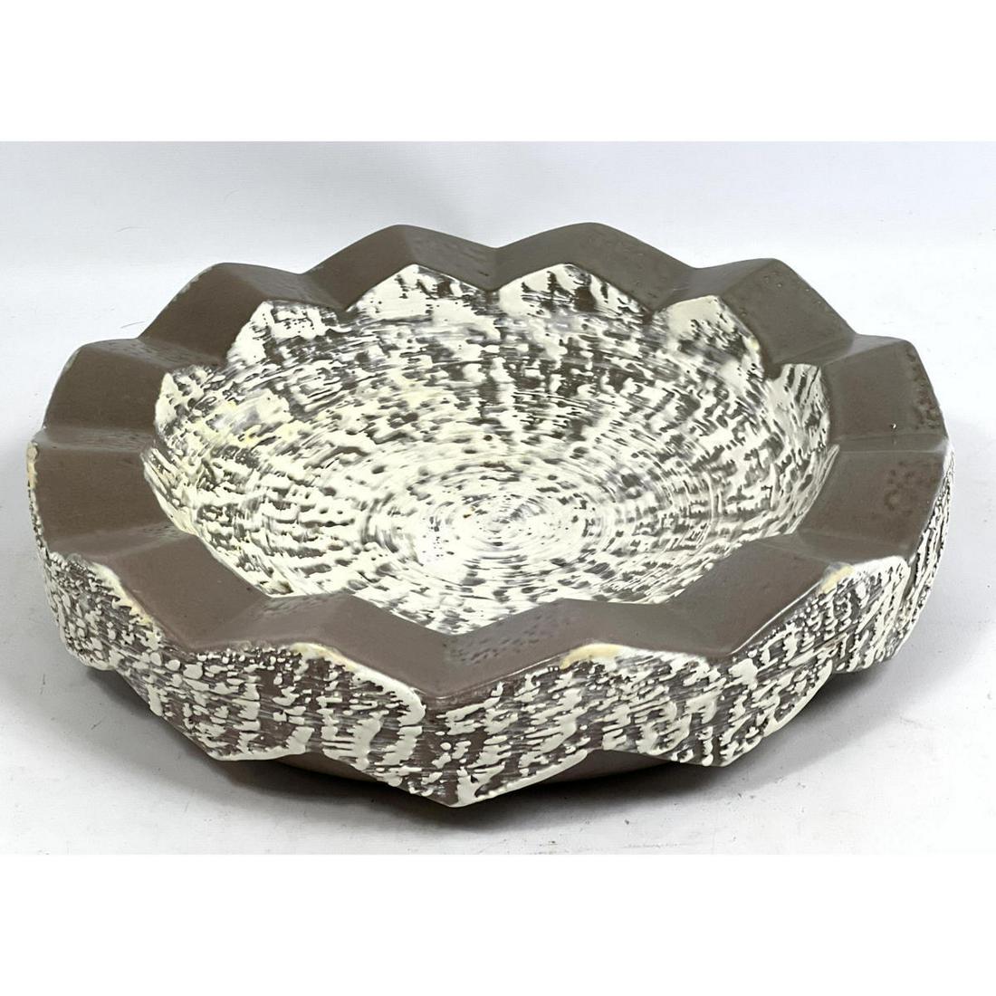 Glazed Design Technics Pottery Mid Century Ashtray Cigar Tray Dish.: Glazed Design Technics Pottery Mid Century Ashtray Cigar Tray Dish. Dimensions: H: 2.75 inches: W: 12 inches: D: 12 inches --- We offer curbside delivery to NYC, Manhattan, Close Brooklyn, Hoboken abo