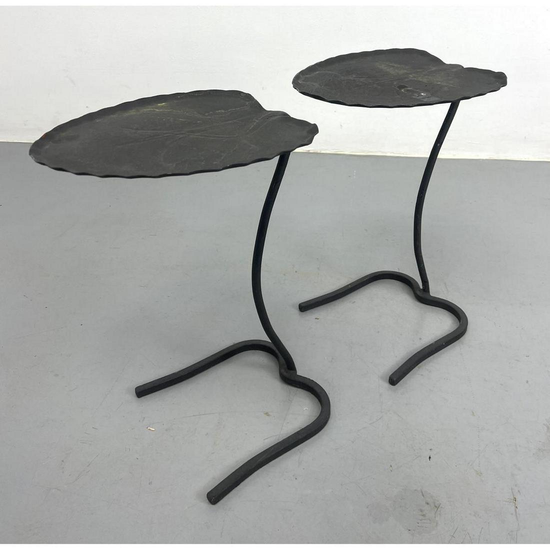 Pair Salterini Lillypad Mid Century Modern Garden Side Tables. Patio. Outdoor. Garden. (1 of 6)