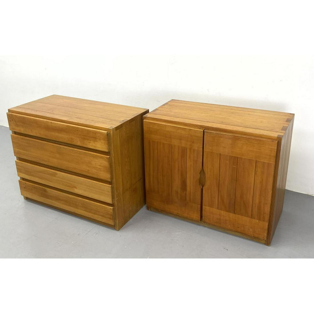 Pair French pine chests. From Les Arcs region in France. (1 of 11)