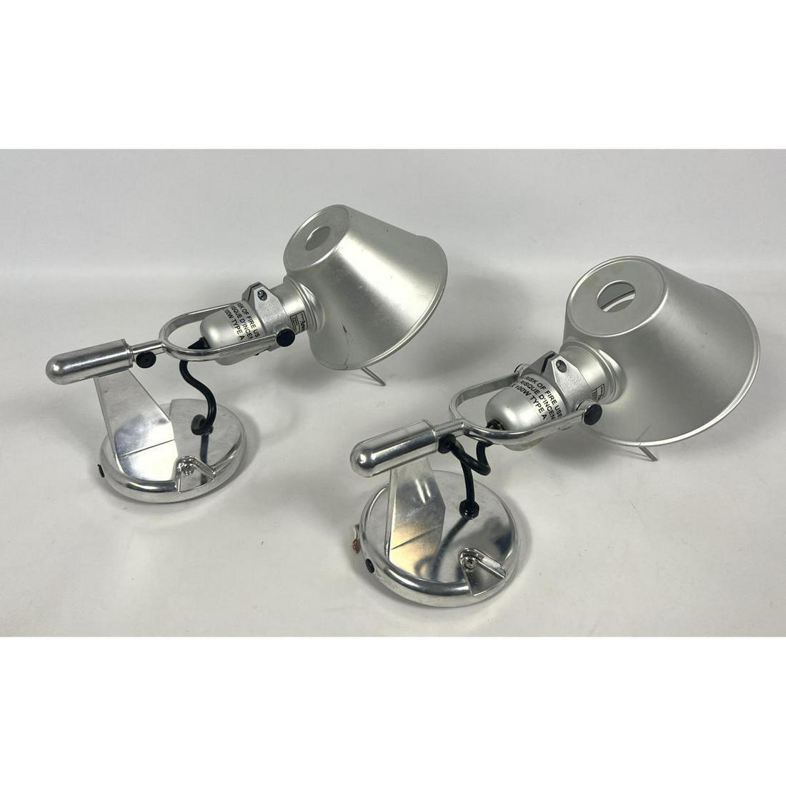 Pr ARTEMIDE "Tolomeo" Italian Metal Wall Sconces. Designed by M. De LUCCHI and G. FASSINA. Marked. (1 of 11)