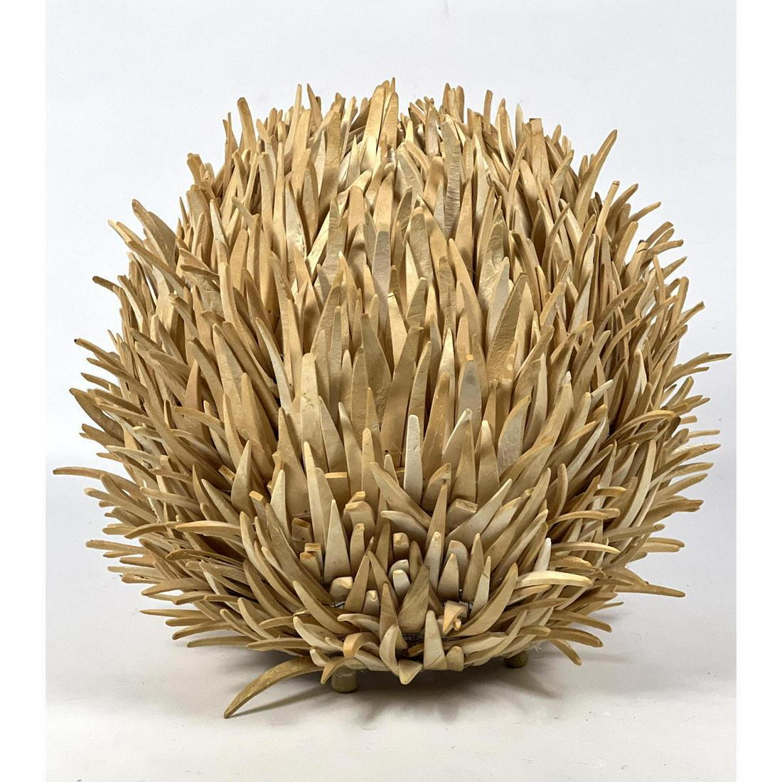 Modernist Sea Urchin Lamp. Multi piece construction. (1 of 14)