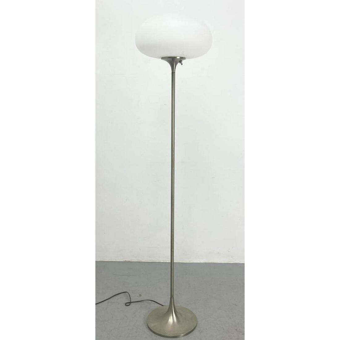 Laurel Mushroom Floor Lamp. Marked below globe Does not light. (Needs repaired) (1 of 8)