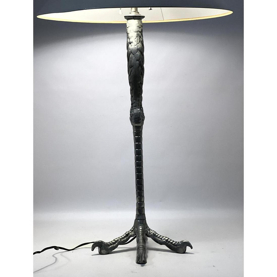 Decorator Aluminum Ostrich Leg Table Lamp after PE Guerin (1 of 6)