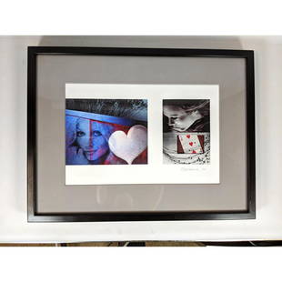 SAM HASKINS Signed and dated 2009 Photograph. Hearts. Framed under glass.: SAM HASKINS Signed and dated 2009 Photograph. Hearts. Framed under glass. Dimensions: H: 14 inches: W: 21 inches --- We offer curbside delivery to NYC, Manhattan, Close Brooklyn, Hoboken about a week