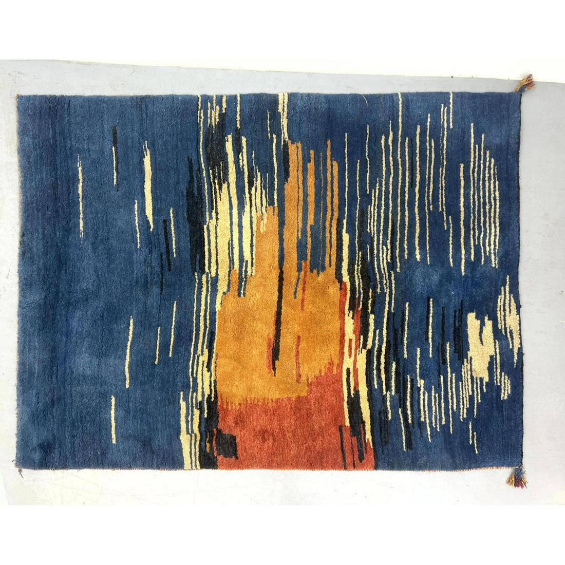 Mid Century Modern Vintage  Handmade Rug Carpet. (1 of 8)