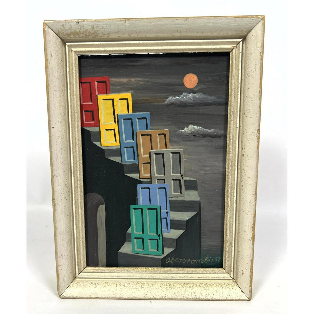 Attributed to Gertrude Abercrombie Small Surreal Painting. (1 of 7)