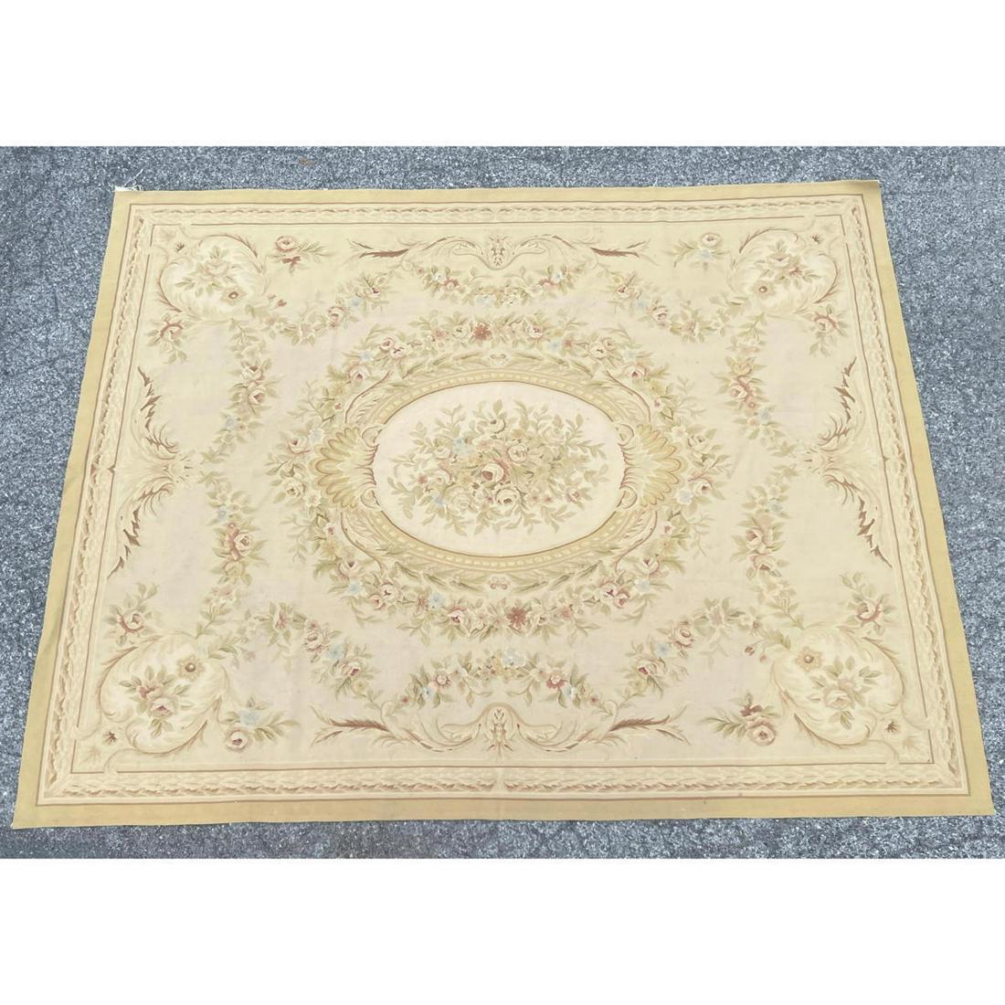 10'2 in x 7'11 in Vintage Needlepoint Aubusson style Rug. (1 of 8)