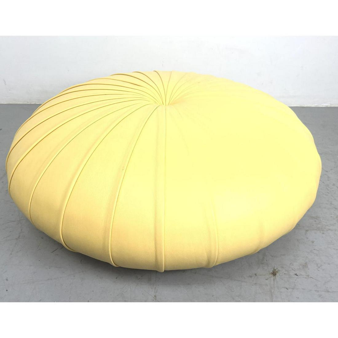 Italian POLTRONA FRAU Hassock Ottoman. Nelson Elliptical Bubble inspired Foot Stool. "Puff Esedra" L (1 of 7)