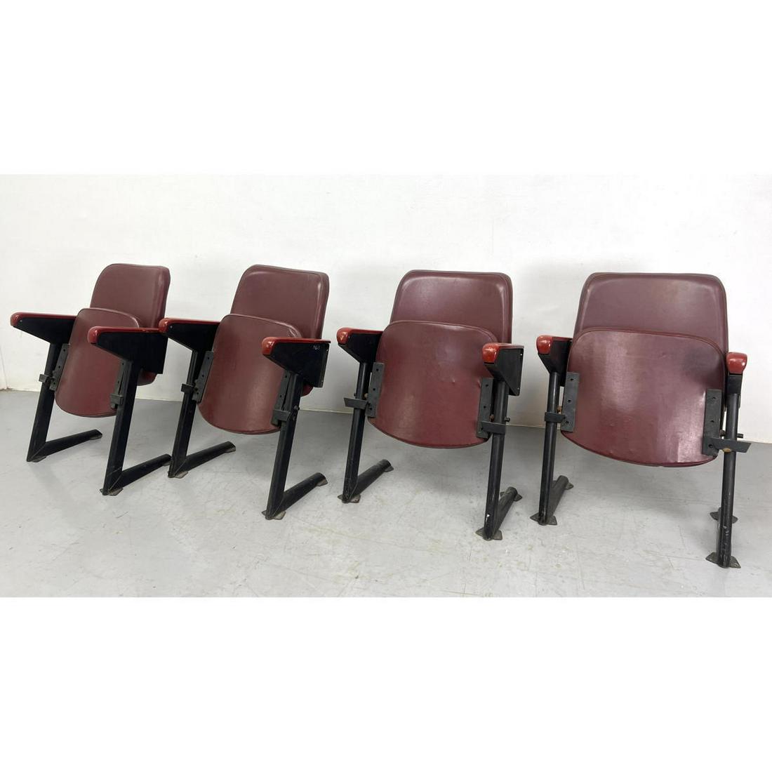 Set of 4 Gastone Rinaldi theater chairs 1950s. Published (1 of 13)