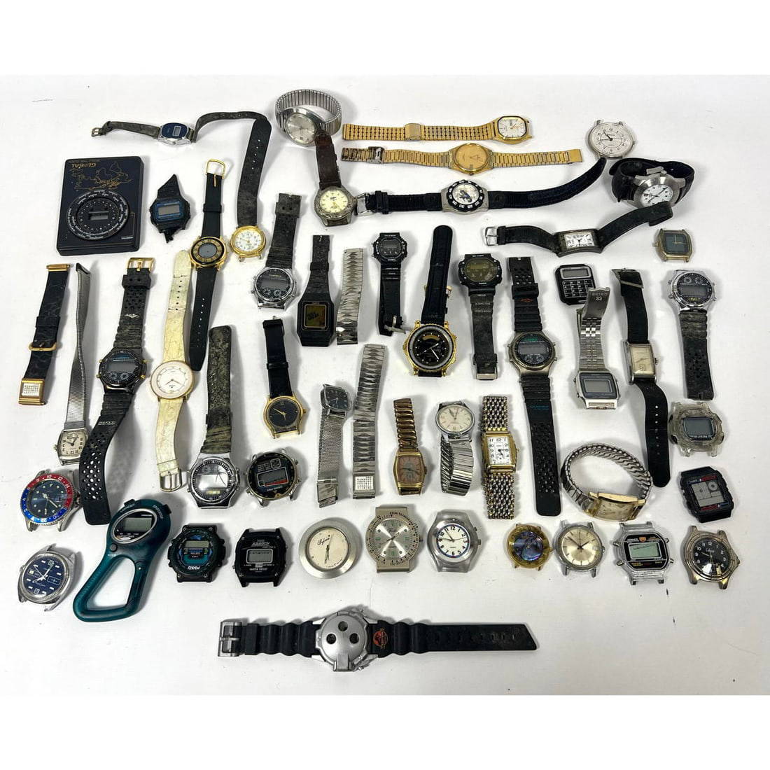 Large Collection 45+ Vintage Watches And Watch Faces. Various Vintages