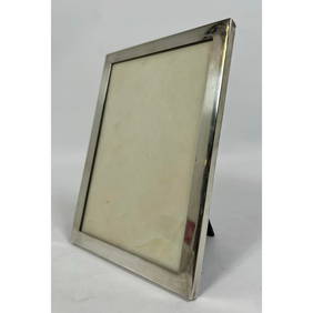 Tiffany and Co Sterling picture frame. Clean Minimalist form. Marked 23472 AL. Tiffany and Co. Maker (1 of 7)