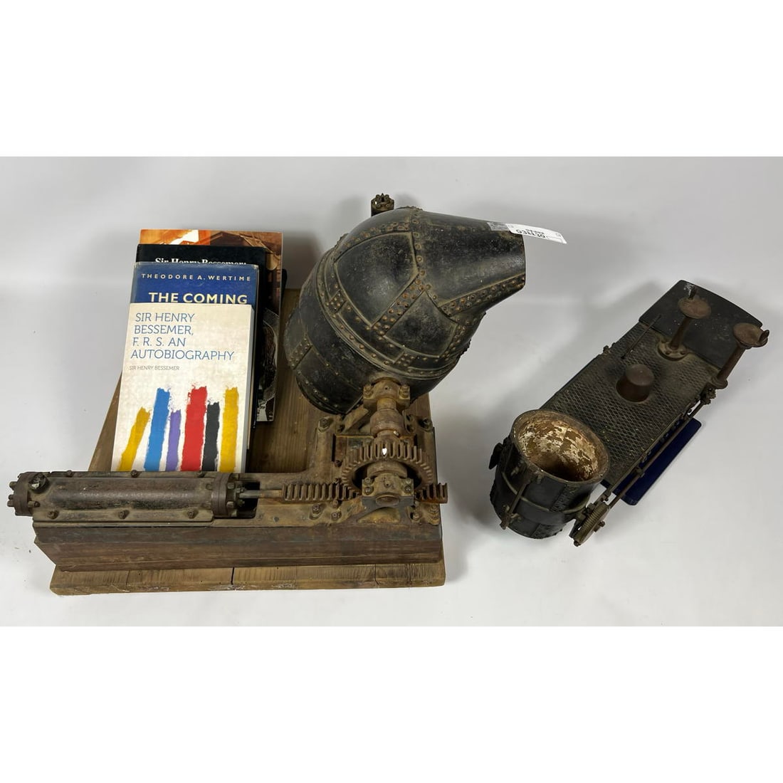 19th Century Scale Model BESSEMER Steel Processing Furnace. Cast iron mechanical model probably used (1 of 16)