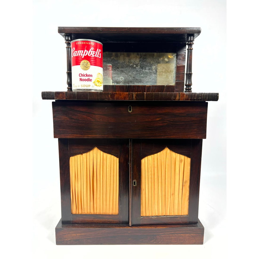 Good Antique Empire Miniature Sideboard Server. Rosewood veneer. (1 of 13)