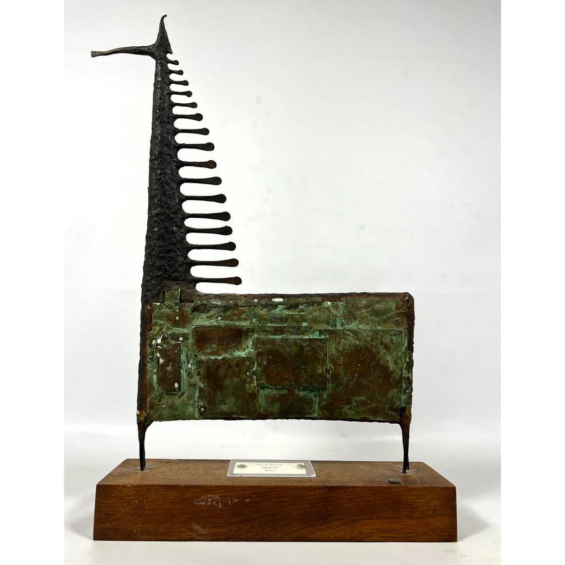 Original JACK BOYD (1934-82) Modernist Sculpture. 1962. Giraffe or Horse Copper Form with great gree (1 of 8)