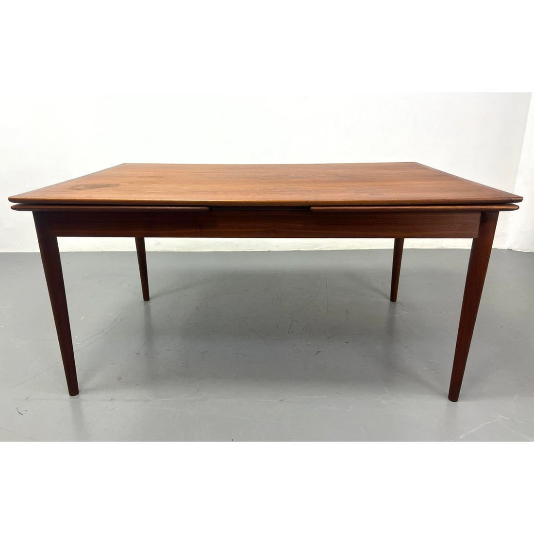 Danish Modern Teak Refractory Dining Table. 24" pull out leaves. (1 of 13)