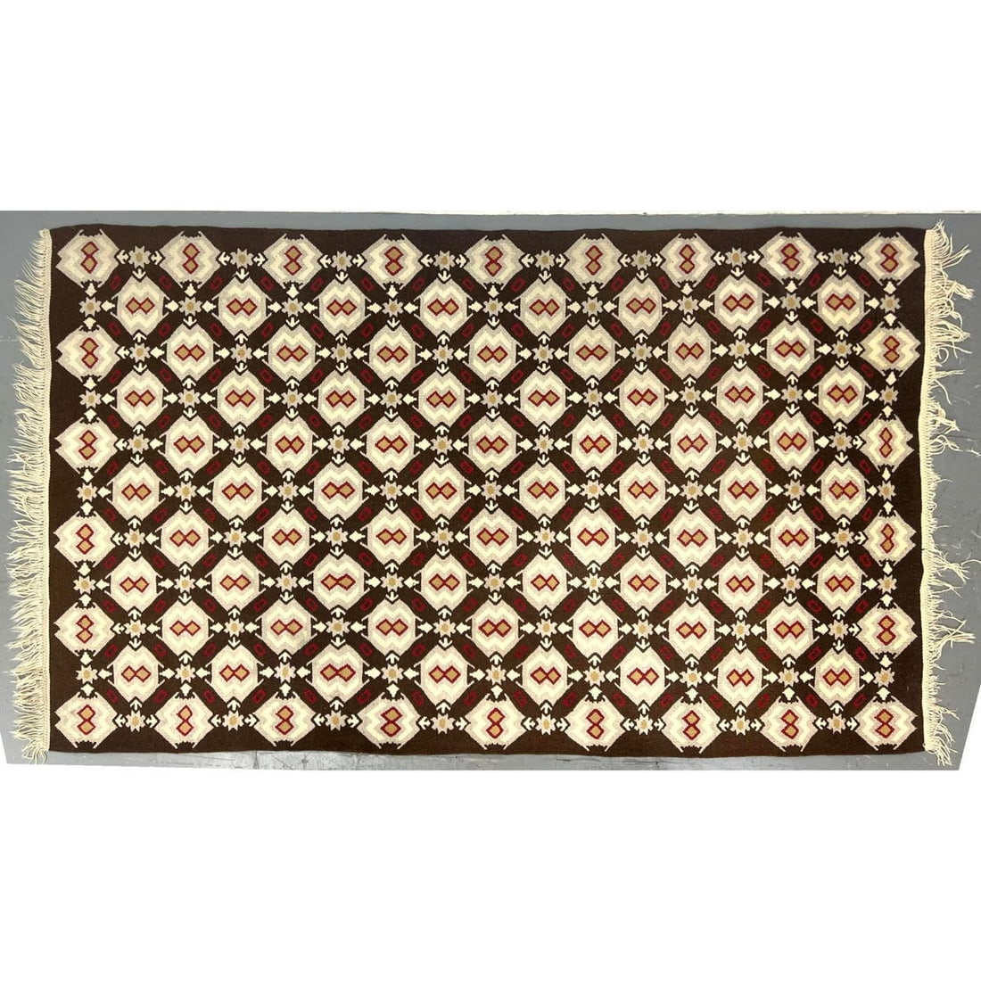 8'9 x 5'4 Tribal area rug. Flatweave (1 of 9)