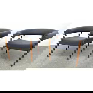 Pair NANNA DITZEL for Getama Lounge Chairs. Ring Chair. Danish Modern.: Pair NANNA DITZEL for Getama Lounge Chairs. Ring Chair. Danish Modern. Dimensions: H: 27 inches: W: 33.5 inches: D: 19 inches - Seat Height: 17 inches ---