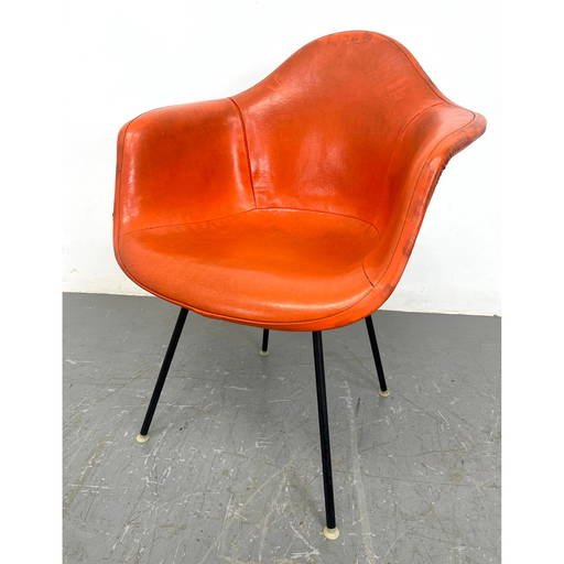 Eames Herman Miller Shell Chair. Vinyl Cushion.
