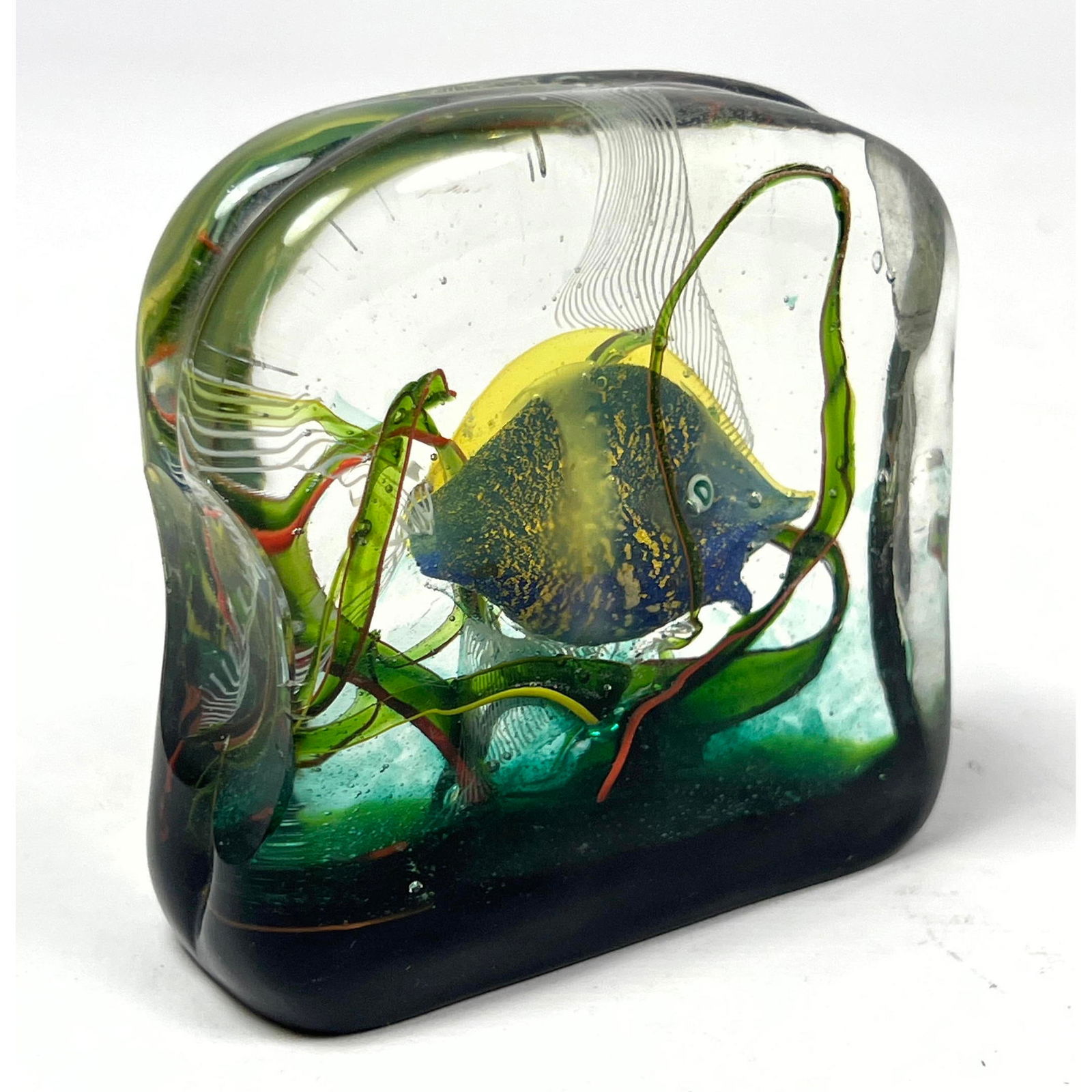 CENEDESE Murano Art Glass Fish Paperweight. Fish Aquarium Sculpture. Possibly by Riccardo Licata. Un (1 of 6)