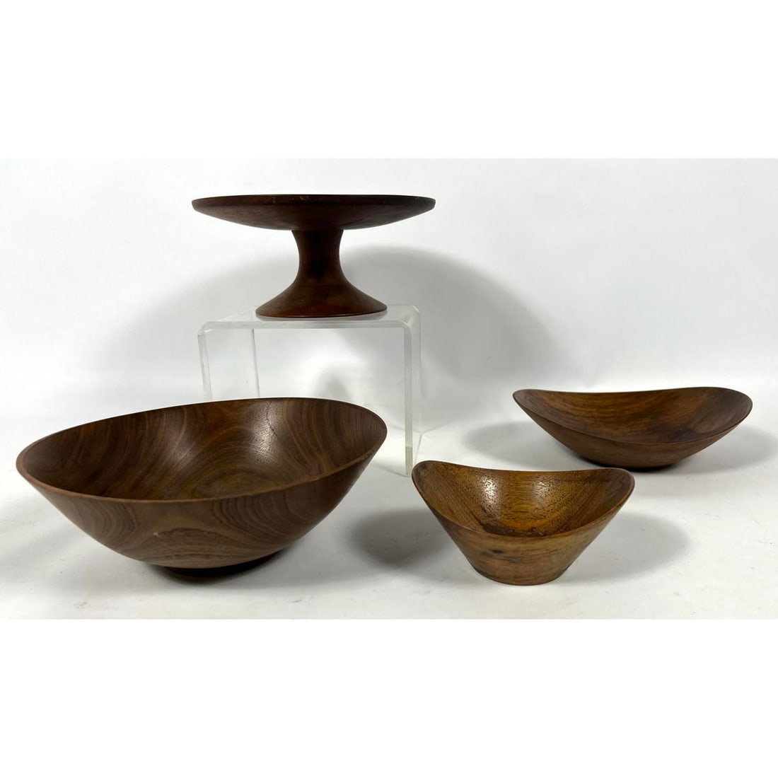 4pc Artisan Turned Wood Bowls Rude Osolnick etc. (1 of 12)
