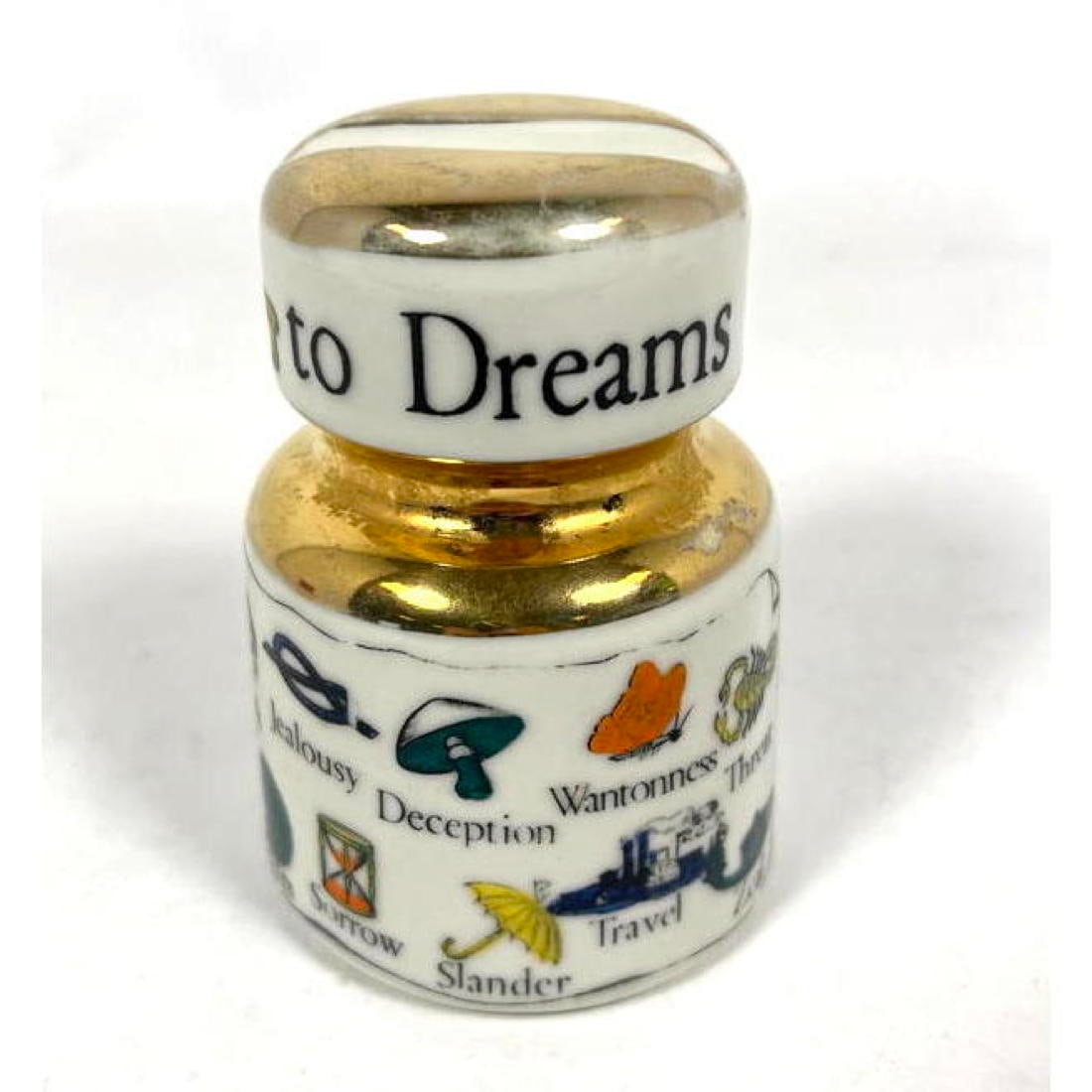 PIERO FORNASETTI Italian Porcelain Insulator. "The New Key to Dreams". Marked. (1 of 10)