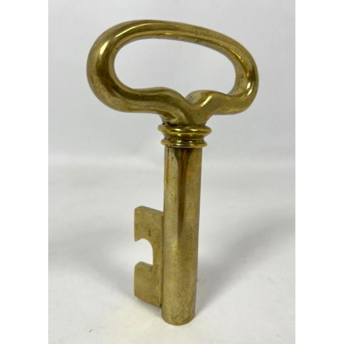 CARL AUBOCK Austrian Bronze Key Corkscrew. Bottle Opener. Miniature Key Paperweight. Sculpture. Wien (1 of 10)