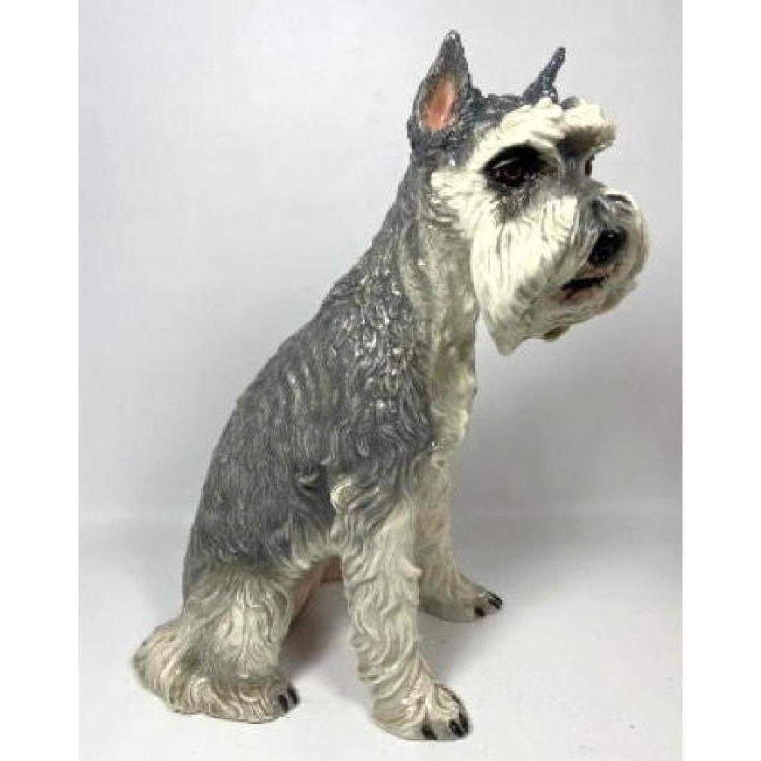 The TOWNSENDS Signed Large Terrier Figural Sculpture. Molded Ceramics. Signed. (1 of 11)