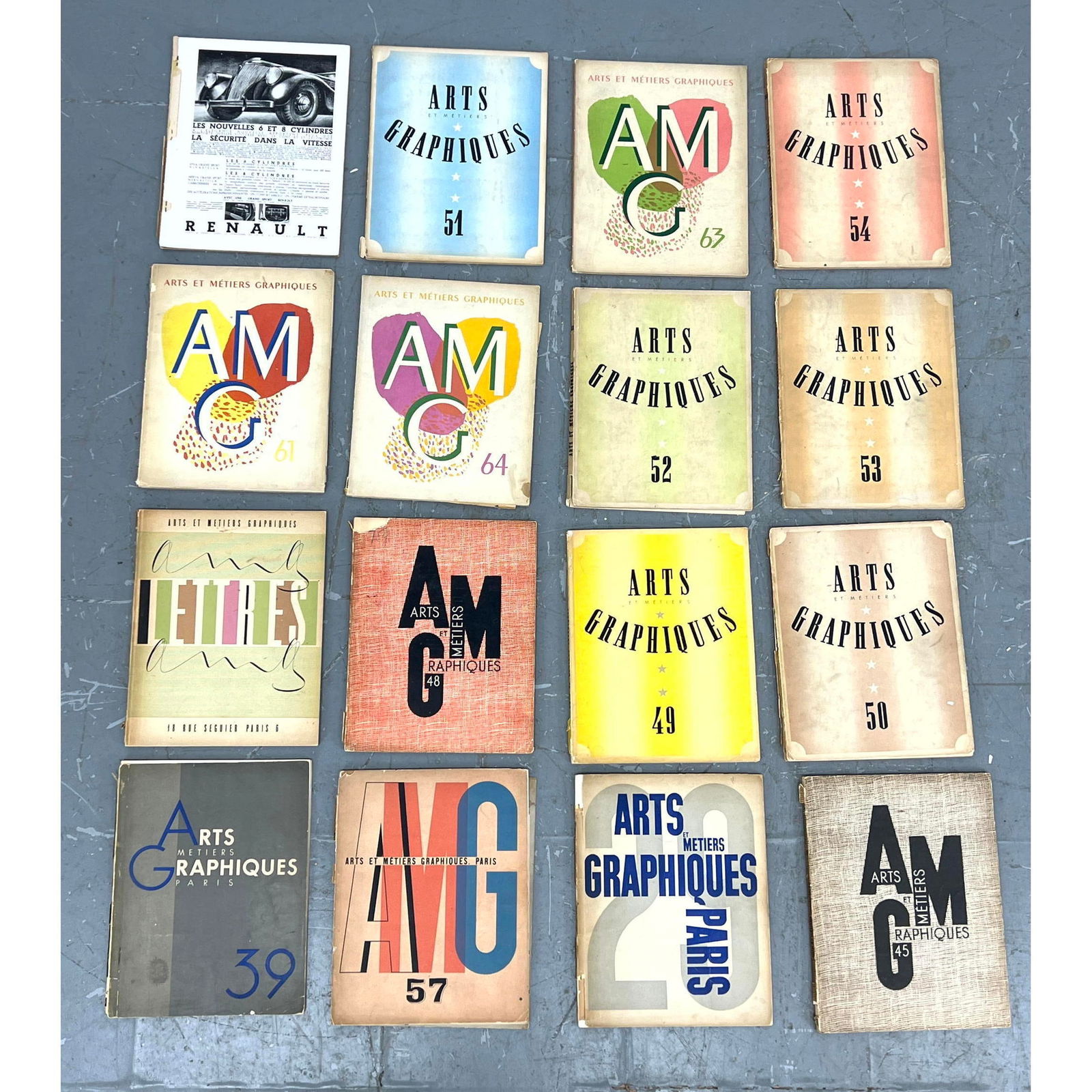 Lot Arts Et Metters Graphiques Paris Magazines. (1 of 18)