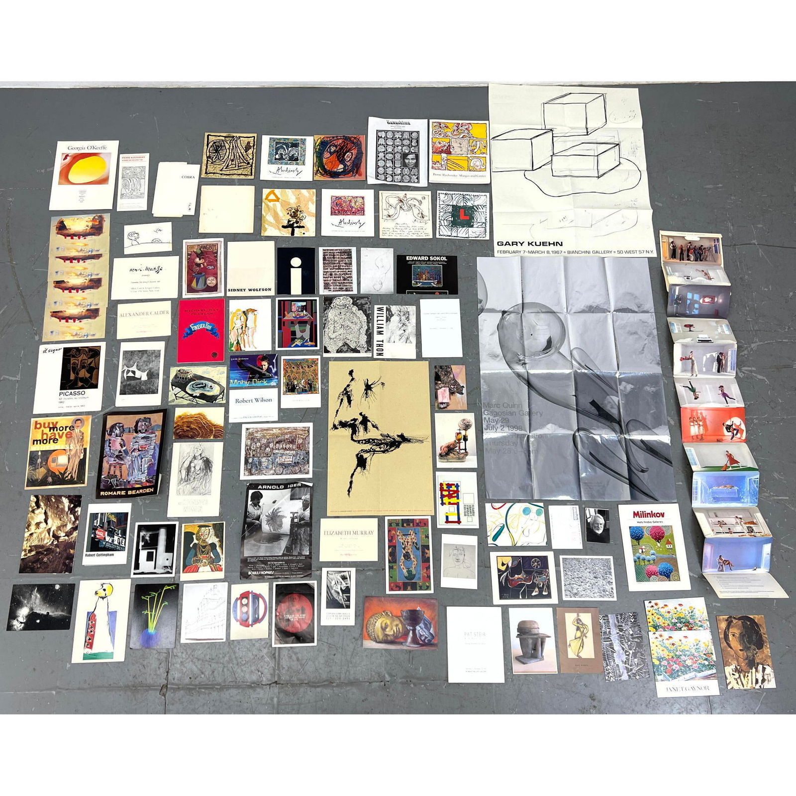 Collection of Gallery and Exhibition Brochures. DeKooning. Henri Matisse. Alexander Calder. Picasso (1 of 6)