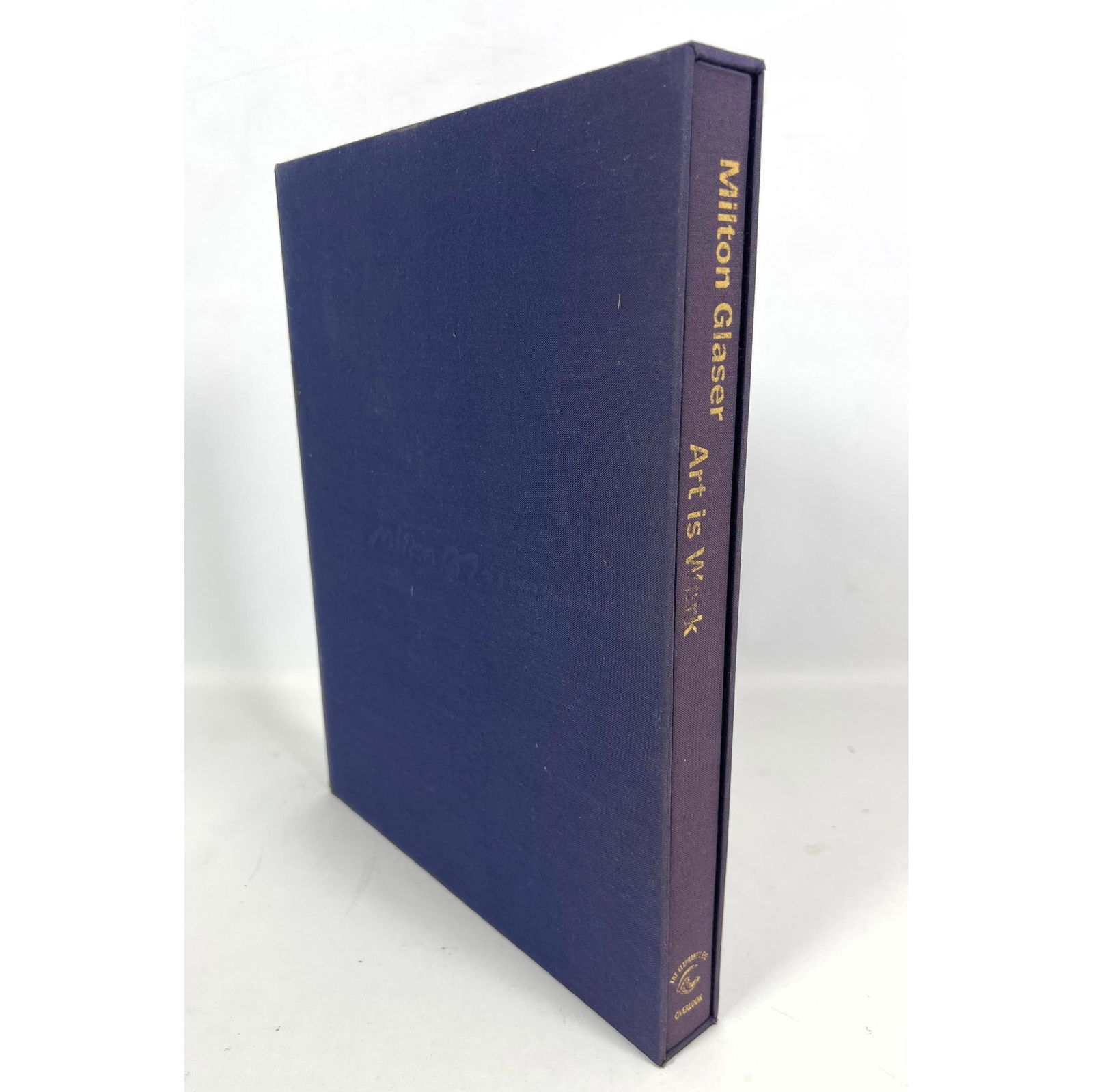 MILTON GLASER Art is Work Book. In linen covered case.: MILTON GLASER Art is Work Book. In linen covered case. H: 13.5 inches: W: 10.5 inches: D: 1.5 inches --- US Packing and Shipping charge: In house shipping available. Will be calculated once destinatio