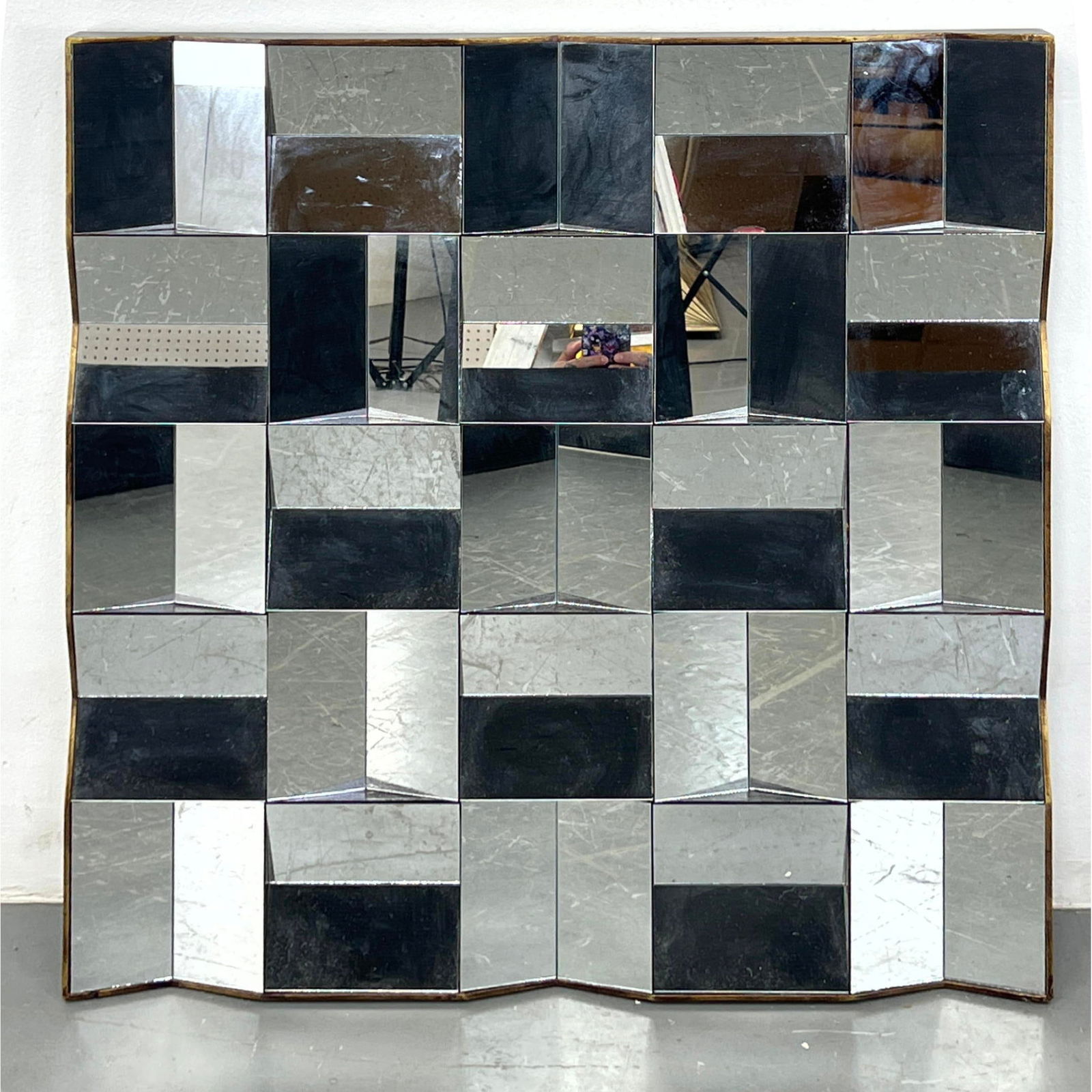 Neal Small style Slopes Wall Mirror.  Angled mirror design. (1 of 8)