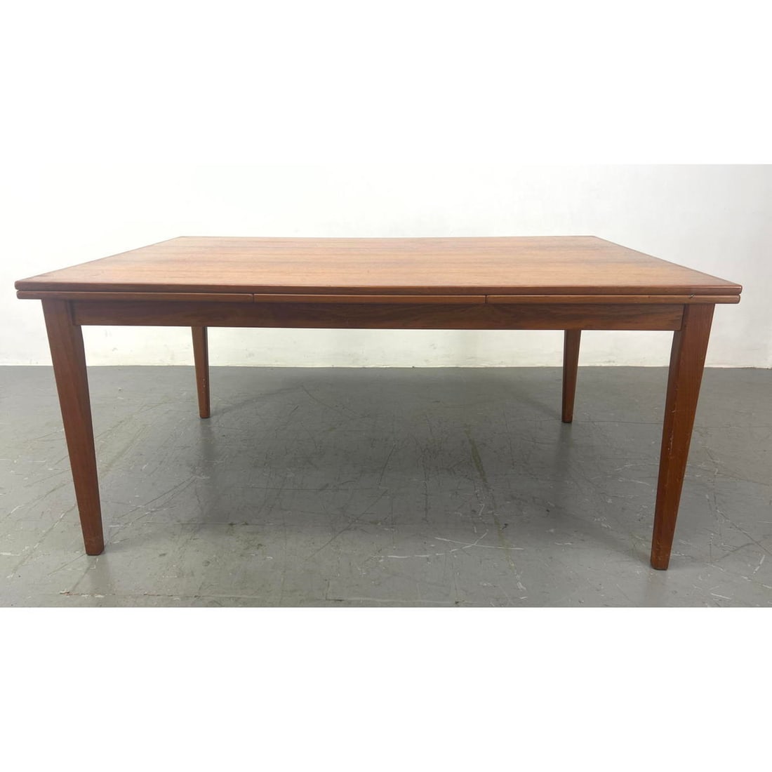 Danish Modern Teak Refractory Dining Table.: Danish Modern Teak Refractory Dining Table. Dimensions: H: 28.25 inches: W: 61 inches: D: 40.25 inches ---