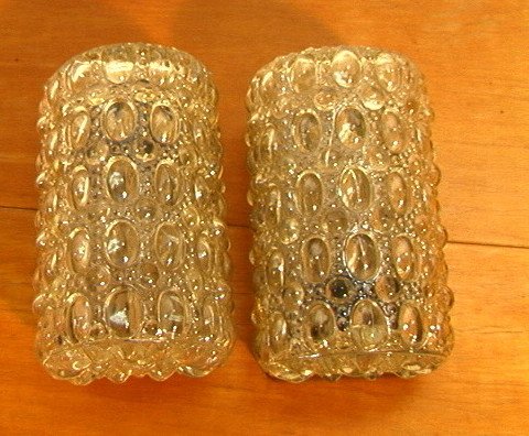 PR Decorator Wall Sconces with Bumpy design glass: PR Decorator Wall Sconces with Bumpy design glass that is patterned.-- Dimensions: H: 8.5 inches: W: 5.5 inches: D: 4.75 inches --- US Shipping charge: $28