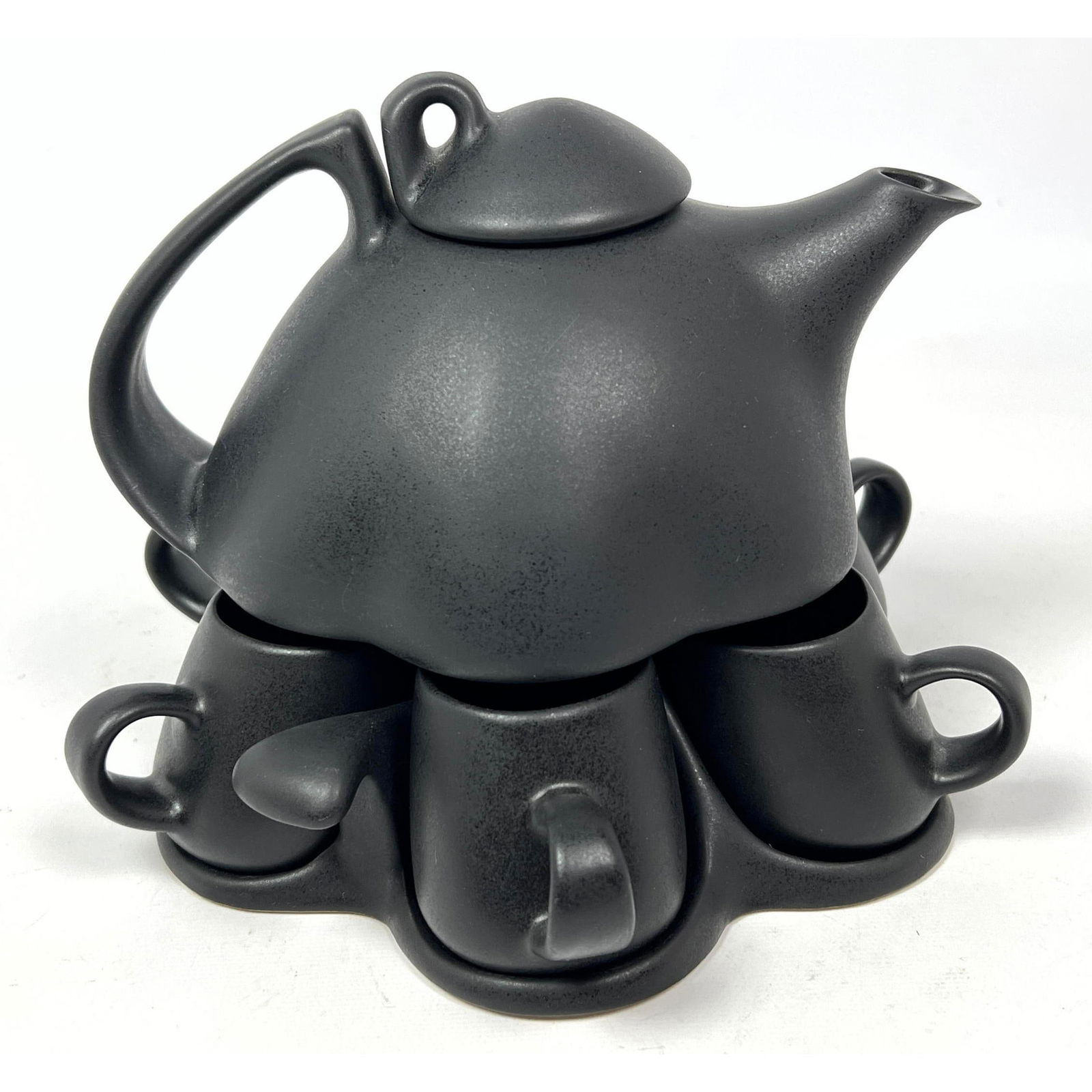 Peter Saenger 6 cup espresso set. Teapot , six cups and tray. (1 of 14)