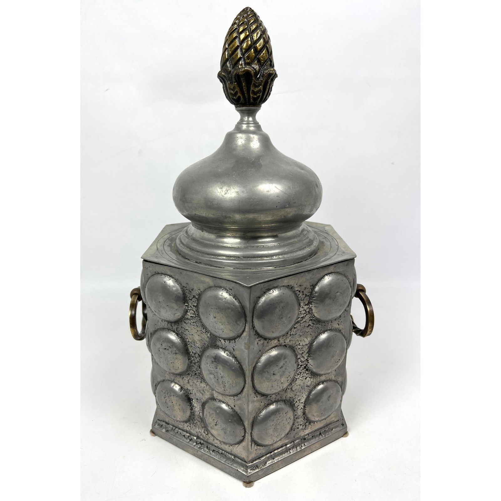 Mid Century Modern Pewter and Brass Ice Bucket. (1 of 13)
