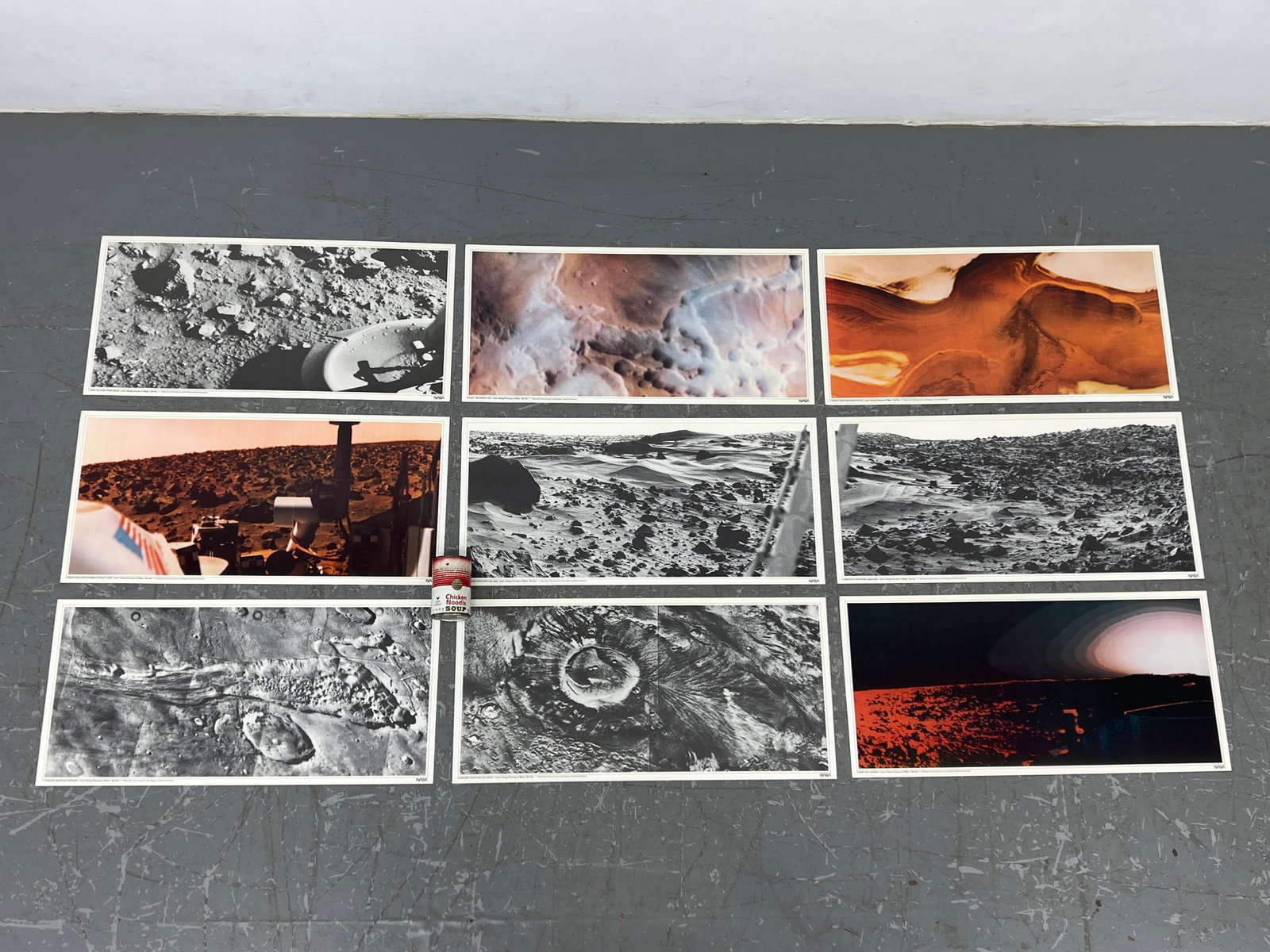 Viking I image prints from NASA. some in Color: Viking I image prints from NASA. some in Color Dimensions: Height: 12 inches, Width: 25 inches. --- US Packing and Shipping charge: $35 Plus insurance at a rate of $1 per hundred.
