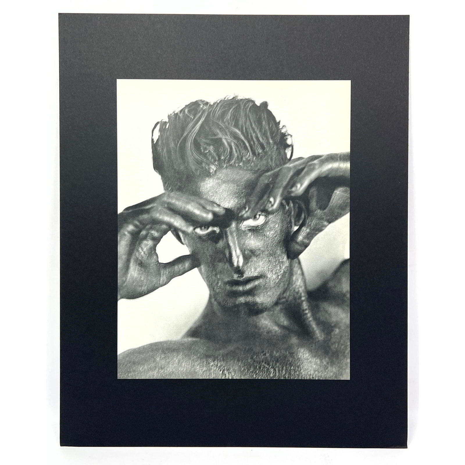 HERB RITTS Vintage Sheet Fed Photogravure; printed 1988. "Tony with Blackface, Los Angeles". COA Sta (1 of 8)