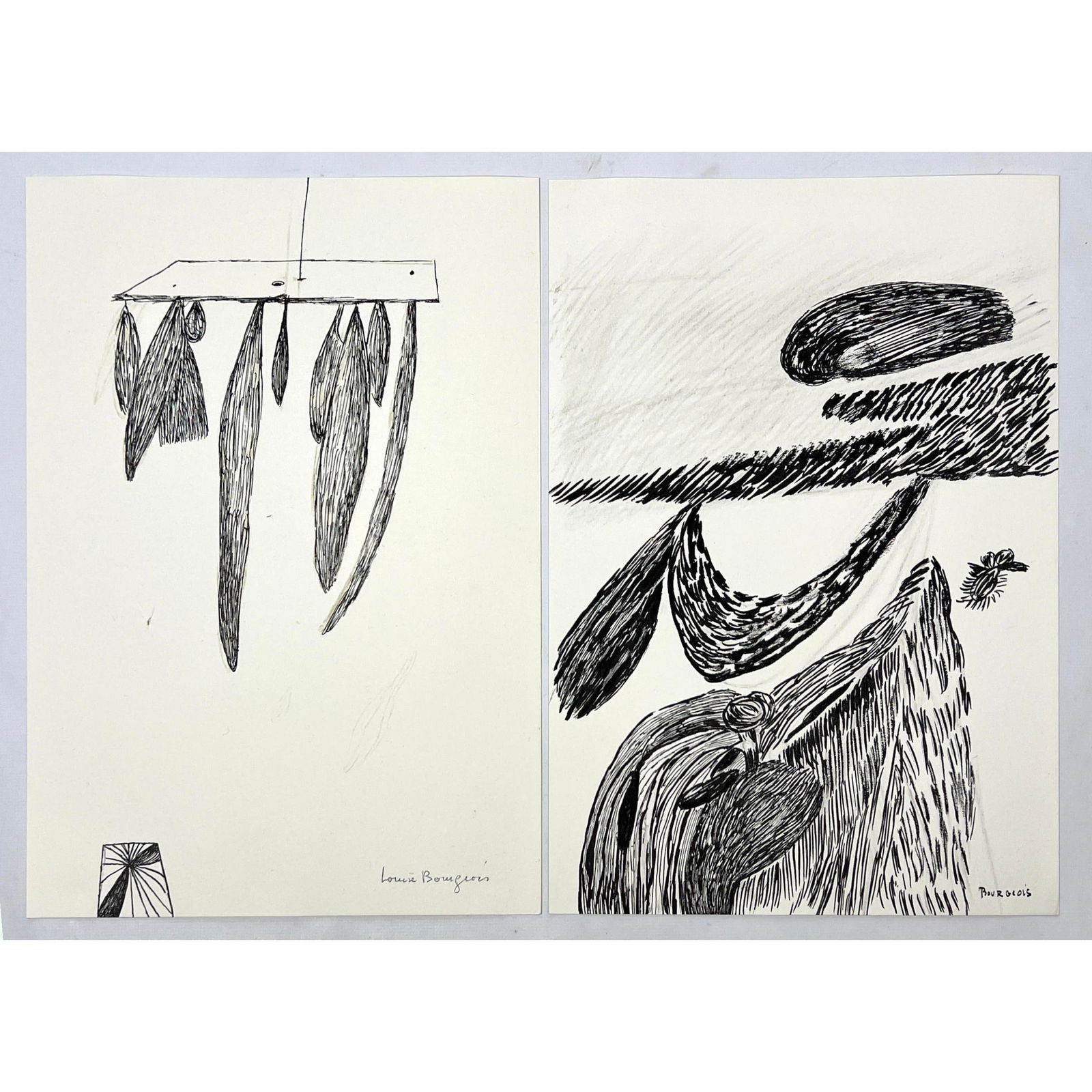 2pcs Louise Bourgeois "sheaves" and "inner life"  offset lithographs (1 of 10)