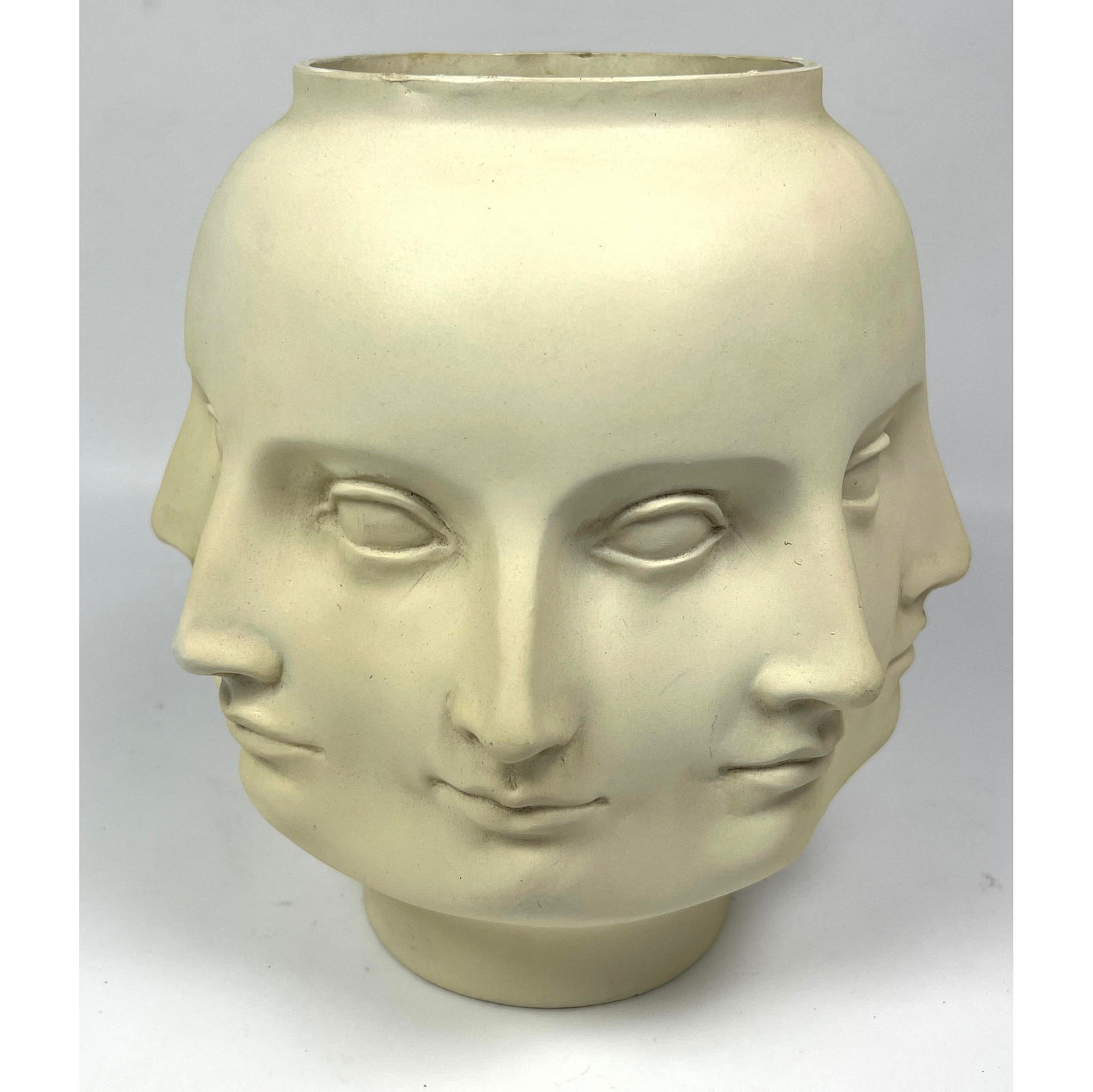 Fornasetti style. TMS 2005. Molded Resin Perpetual Face Vase. Jonathan Adler style (1 of 10)