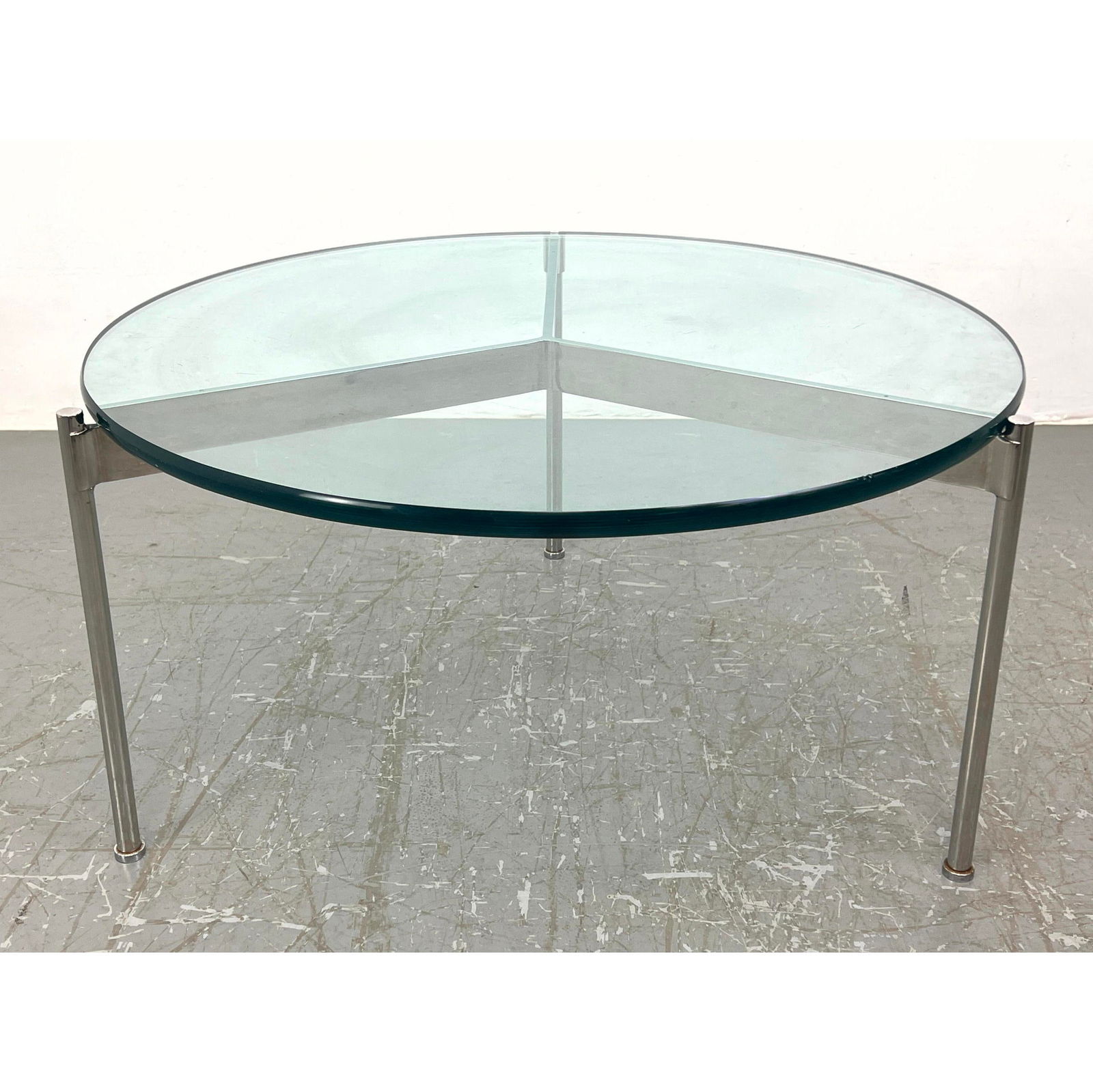 Ward Bennett Brickel Associates Claw Glass Top Coffee Table: Ward Bennett Brickel Associates Claw Glass Top Coffee Table Dimensions: Height: 16 inches, Width: 30 inches, Depth: 30 inches. ---