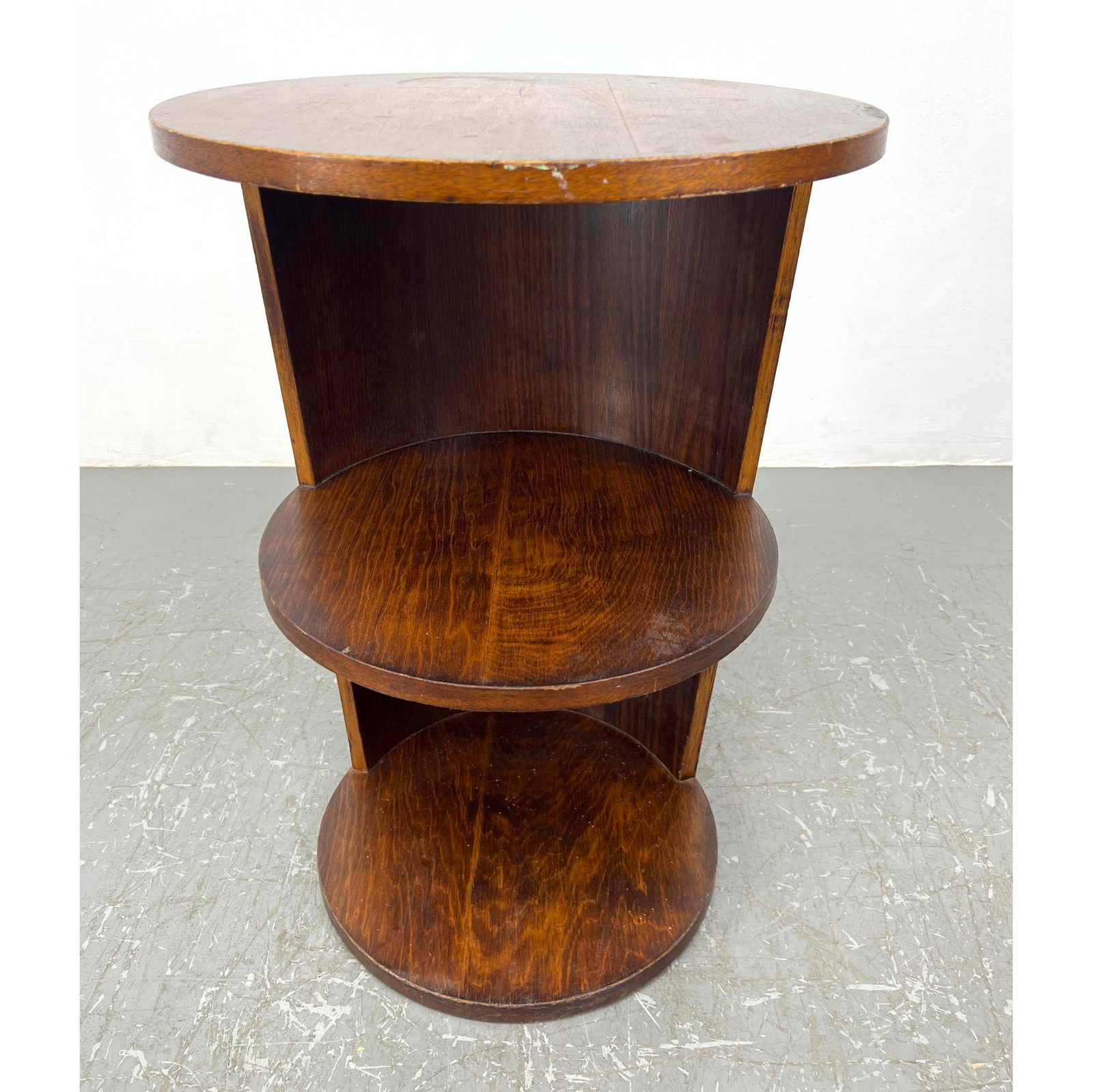 Vintage Art Deco Round Tiered Table shelf. (1 of 9)