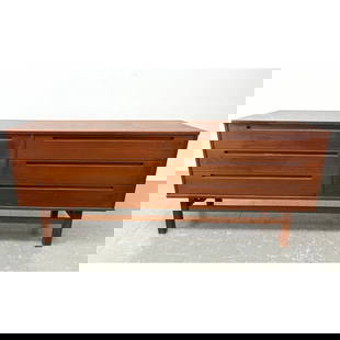 Scandinavian Modern Teak Credenza Double Dresser by Nils Jonsson.: Scandinavian Modern Teak Credenza Double Dresser by Nils Jonsson. Dimensions: Height: 29.53 inches, Width: 71 inches, Depth: 17.75 inches. ---