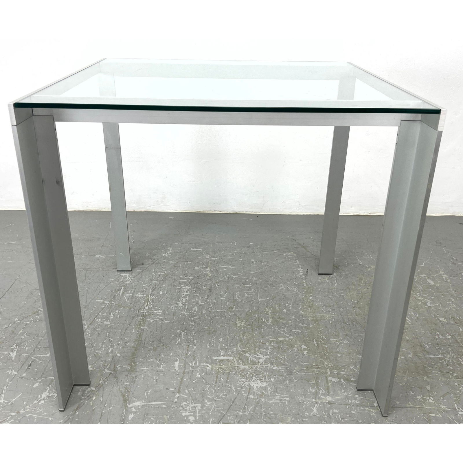 Deneb designed by Jesus Gasca made in Spain glass and aluminum table. Deneb Stua. (1 of 9)