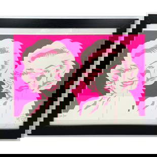 Pure Evil double Marilyn. Signed and numbered.: Pure Evil double Marilyn. Signed and numbered. Dimensions: Frame Height: 18 inches, Frame Width: 22 inches. - Image Size: Image Height: 14 inches, Image Width: 20 inches. --- US Packing and Shipping c