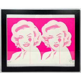 Pure Evil double Marilyn. Signed and numbered.: Pure Evil double Marilyn. Signed and numbered. Dimensions: Frame Height: 18 inches, Frame Width: 22 inches. - Image Size: Image Height: 14 inches, Image Width: 20 inches. --- US Packing and Shipping c