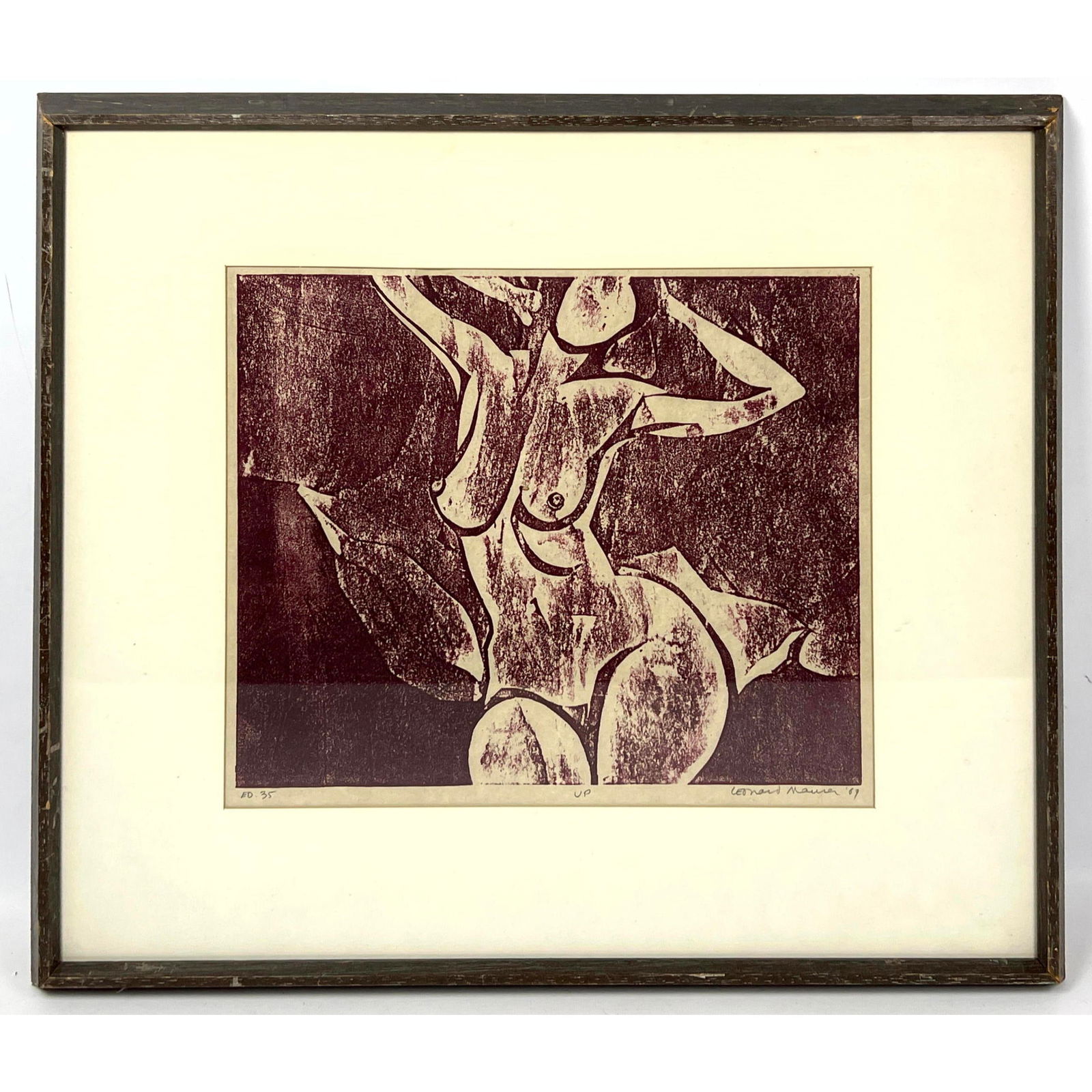 Original silver point print by Leonard Maurer signed 1969 ed 1 of 35 (1 of 7)