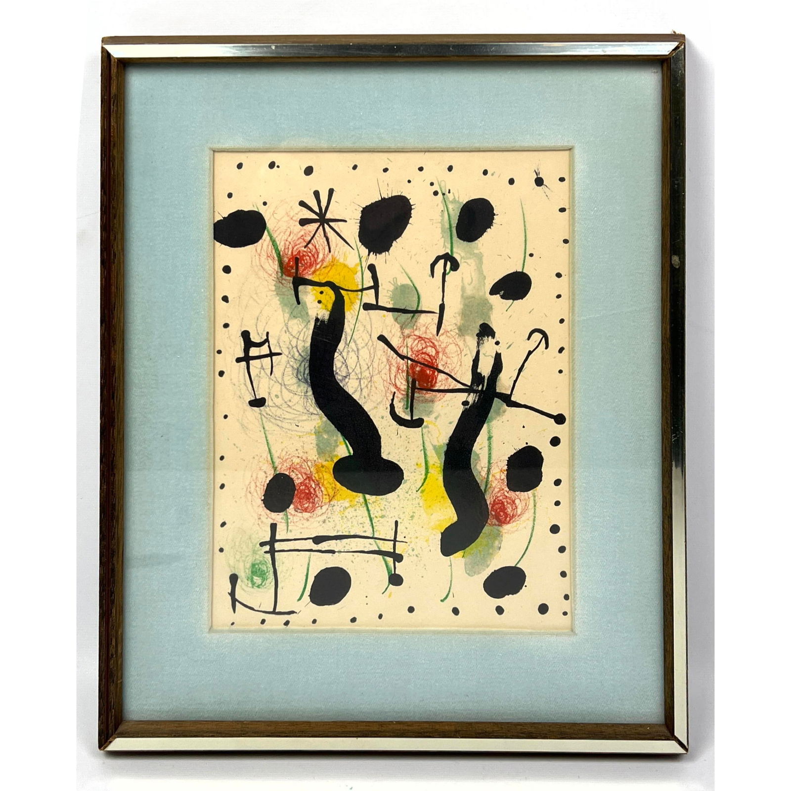 Small Joan Miro Lithograph Print. (1 of 8)