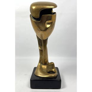 Georges Charpentier (French. B 1937). 'Esquisse'. Polished Bronze On Ebonized Base. Edition 1 of 8 G: Georges Charpentier (French. B 1937). 'Esquisse'. Polished Bronze On Ebonized Base. Edition 1 of 8 Georges Charpentier (French. B 1937). 'Esquisse'. Polished Bronze On Ebonized Base. Edition 1 of 8 